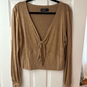Abercrombie & Fitch Soft Tan Sweater